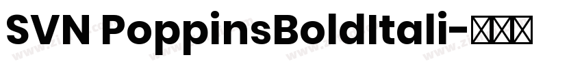 SVN PoppinsBoldItali字体转换